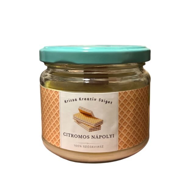 Citromos nápolyi illatgyertya fakanóccal