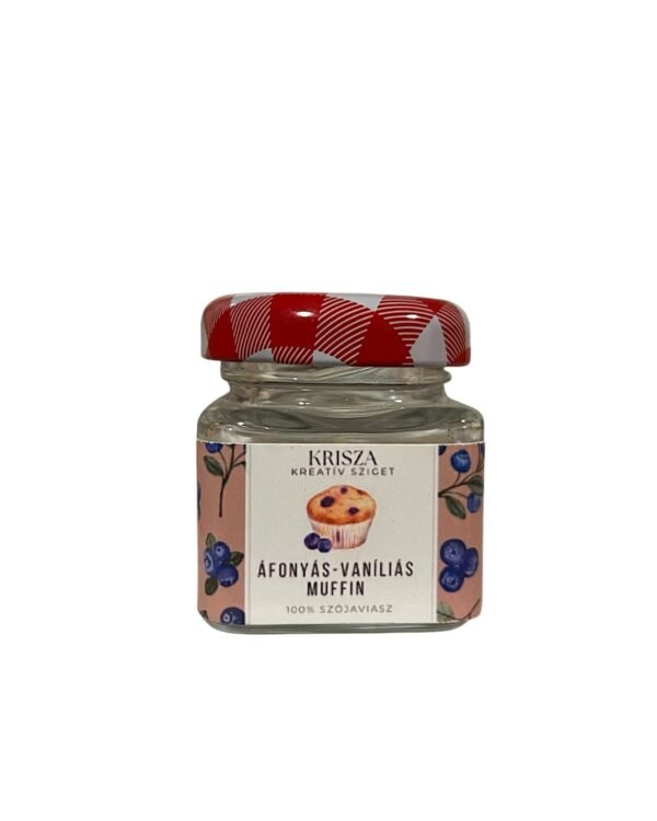 Áfonyás-vaníliás muffin  illatgyertya